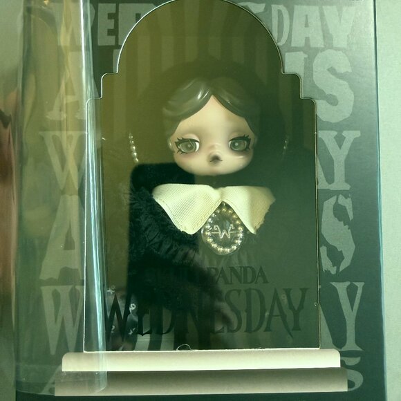 POP MART SKULLPANDA x Wednesday Classic Dress Version Plush NWT